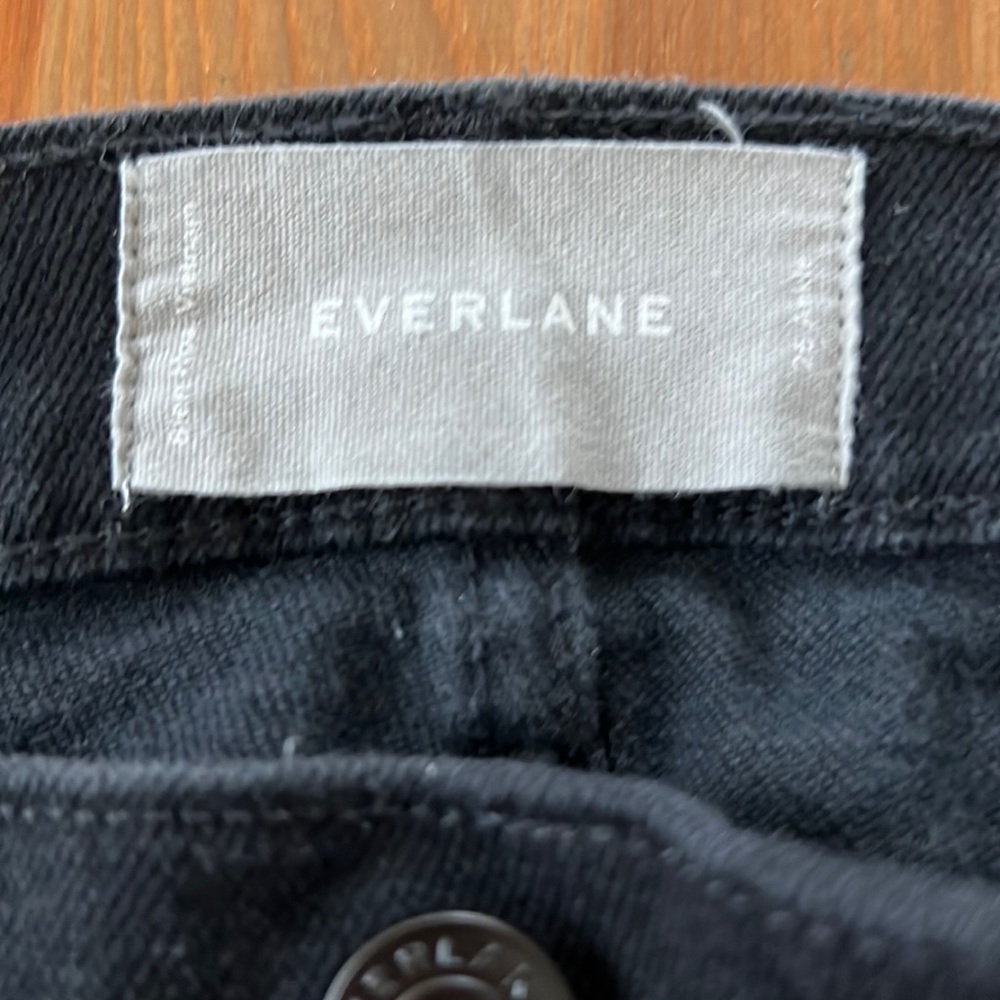 Everlane High-Rise Ankle Length Black Jeans Sz 26